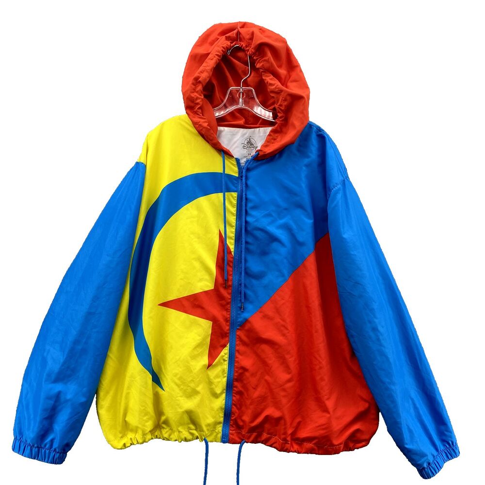 Disney Parks Windbreaker Jacket Men 3X Blue Red Yellow Luxo Ball ToyStory Mickey